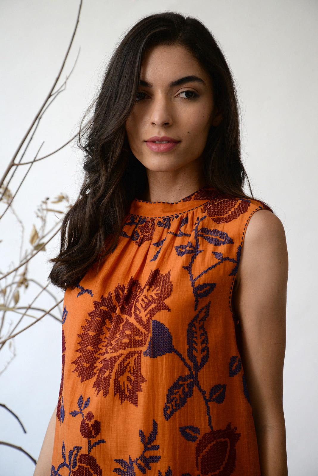 EMBROIDERED DRESS