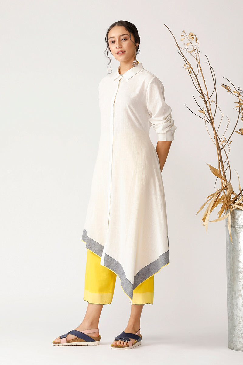 BERTINI ASYMMETRIC COLLARED TUNIC