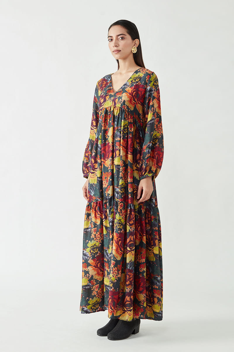 ARLENE PRINTED MAXI DRESS