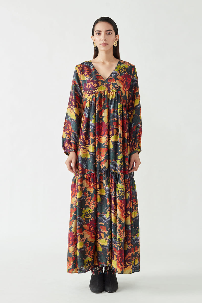 ARLENE PRINTED MAXI DRESS