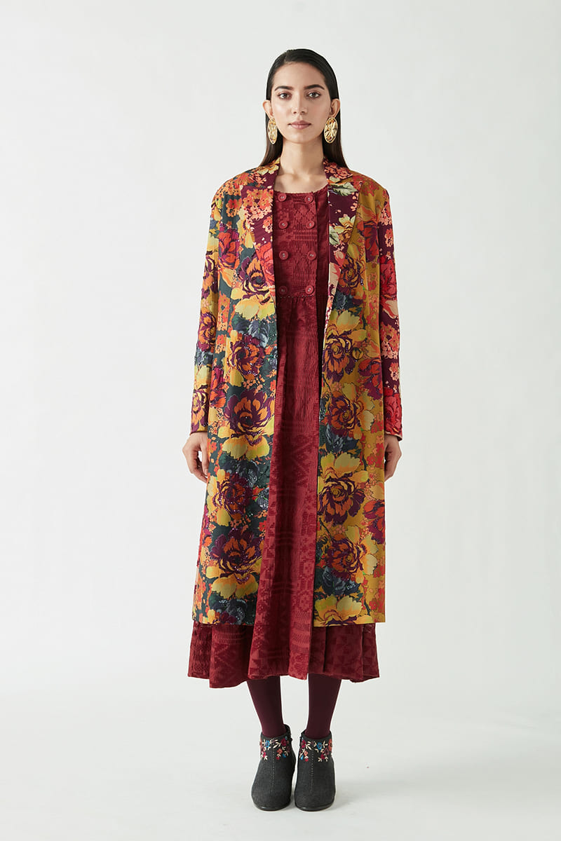 KRISTIN EMBELLISHED PRINTED JACKET