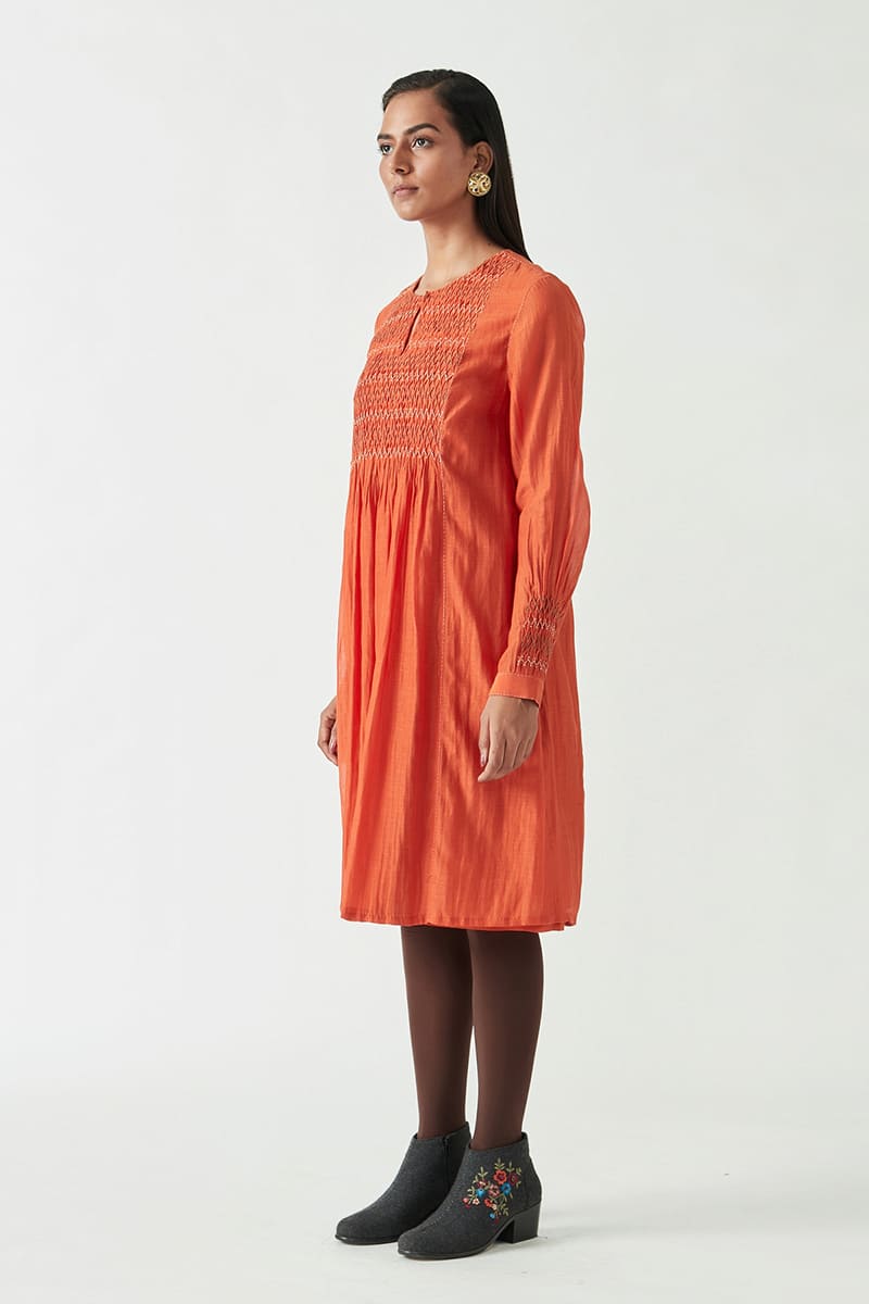 AUDRINA SMOCKING TUNIC