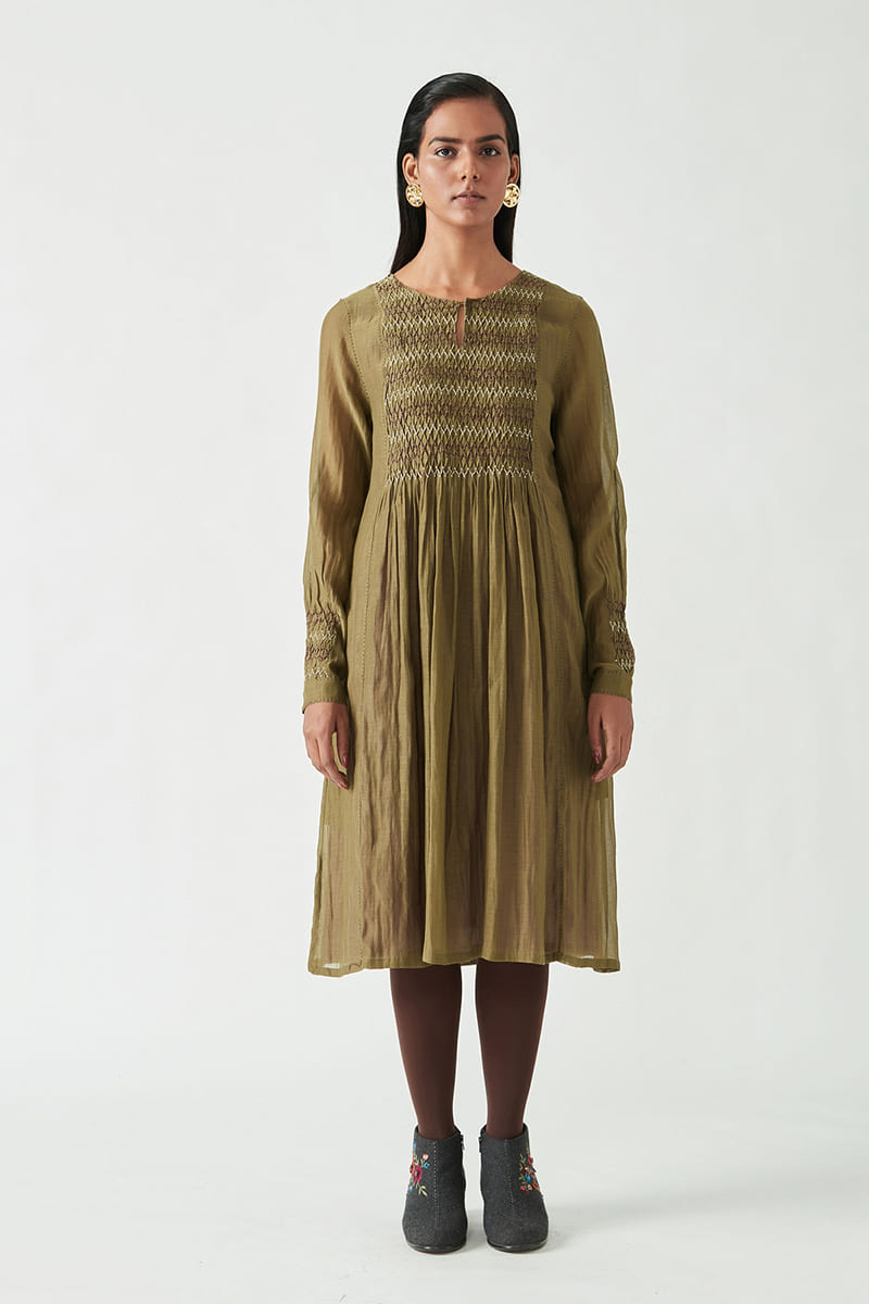 COHEN SMOCKING TUNIC