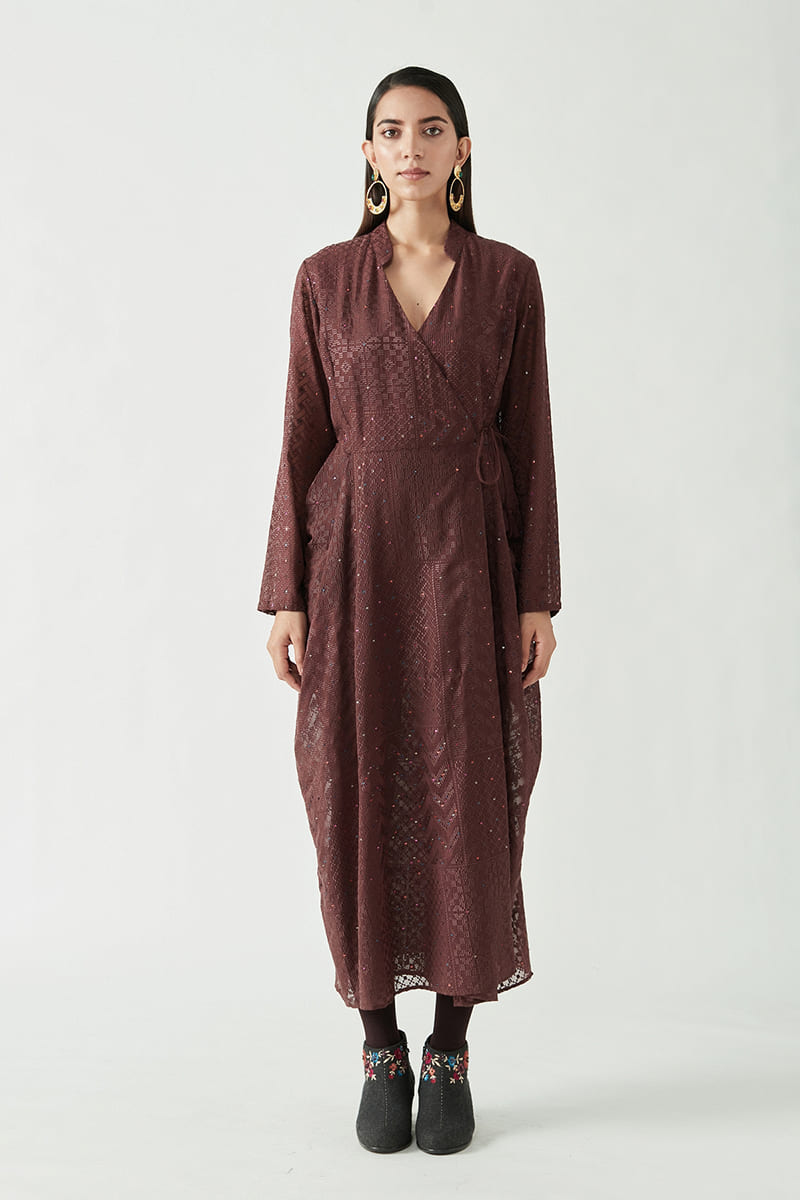LESTER EMBROIDERED DRESS