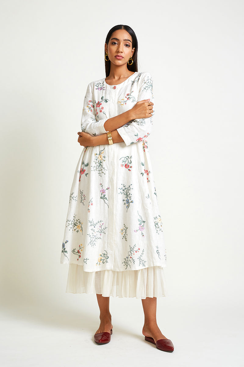 JASMINE EMBROIDERED DRESS WITH SLIP (2PCS)