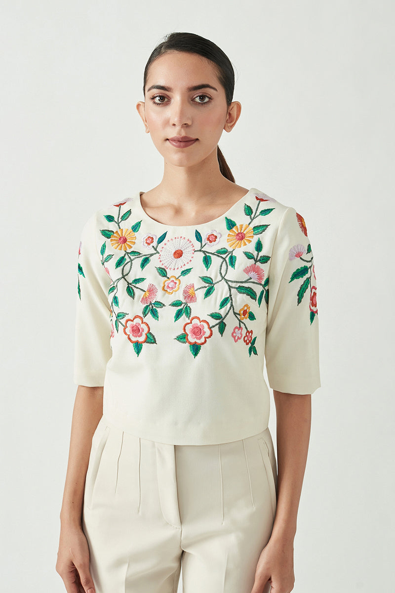 Bozhena Embroidered Top