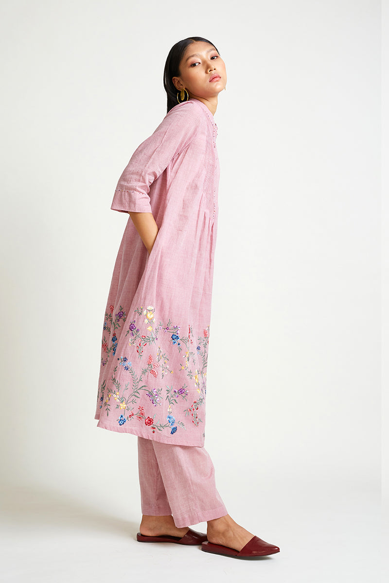 PHLOX EMBROIDERED KURTA & PANT SET (2PCS)