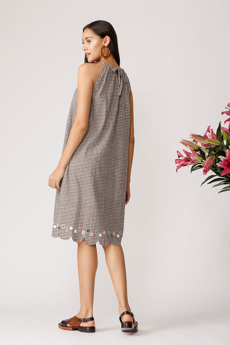 LALAH CHECK DRESS