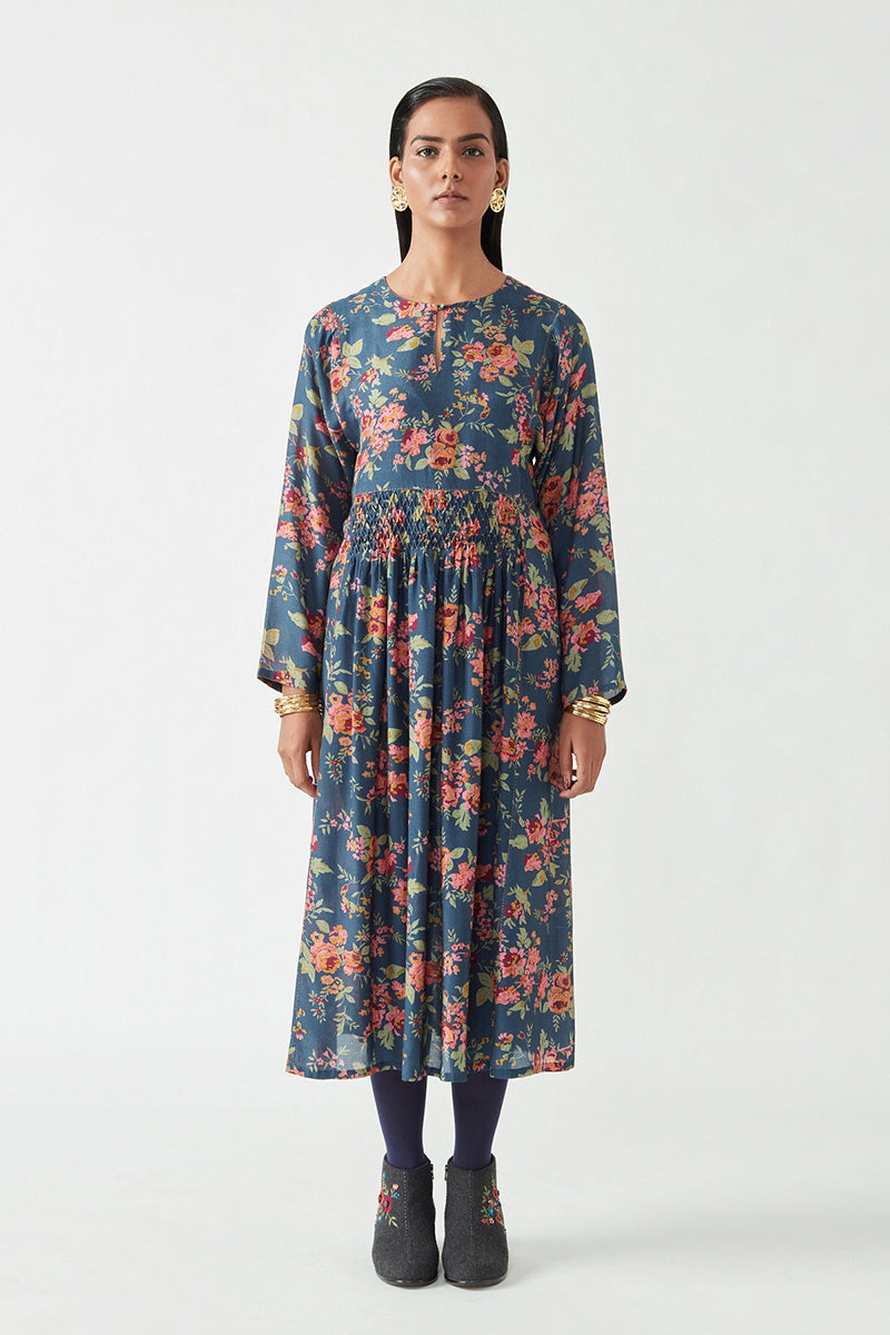 PEPITA PRINTED DRESS