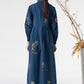 OAK COLLARED TWIG EMBROIDERED DRESS