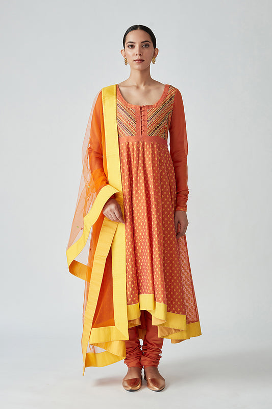 ZEHRA ANARKALI SET (3PCS)