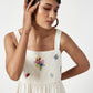MAJORELLE EMBROIDERED TOP