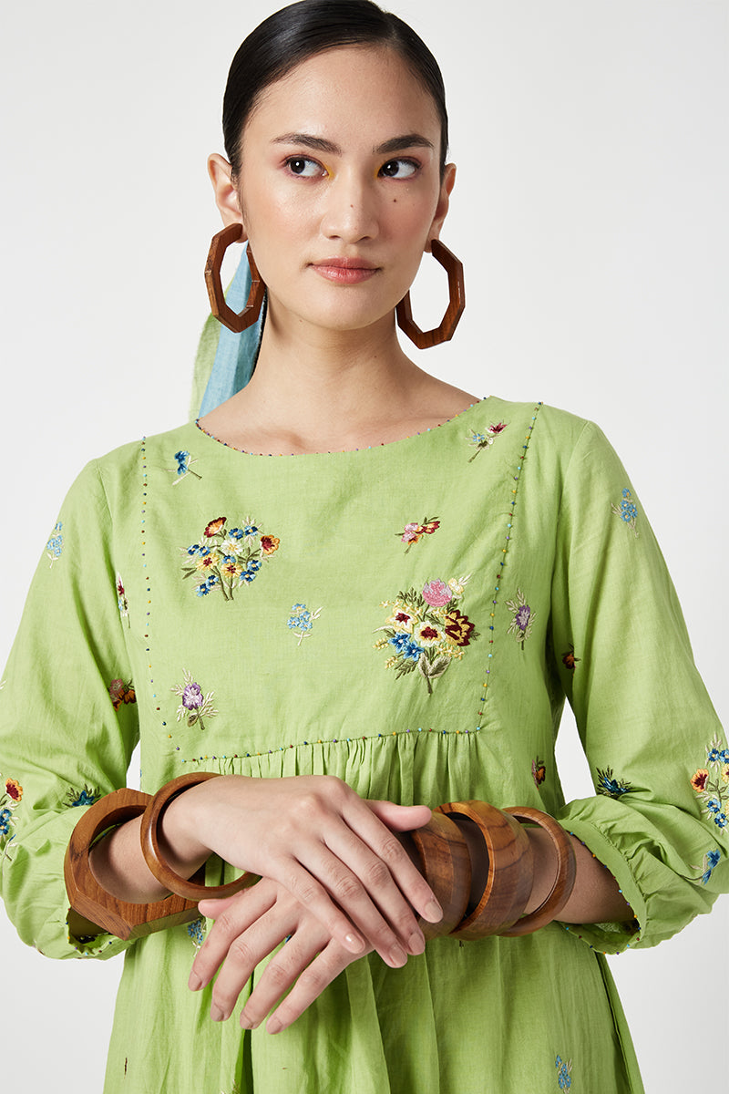 CLUDE EMBROIDERED DRESS