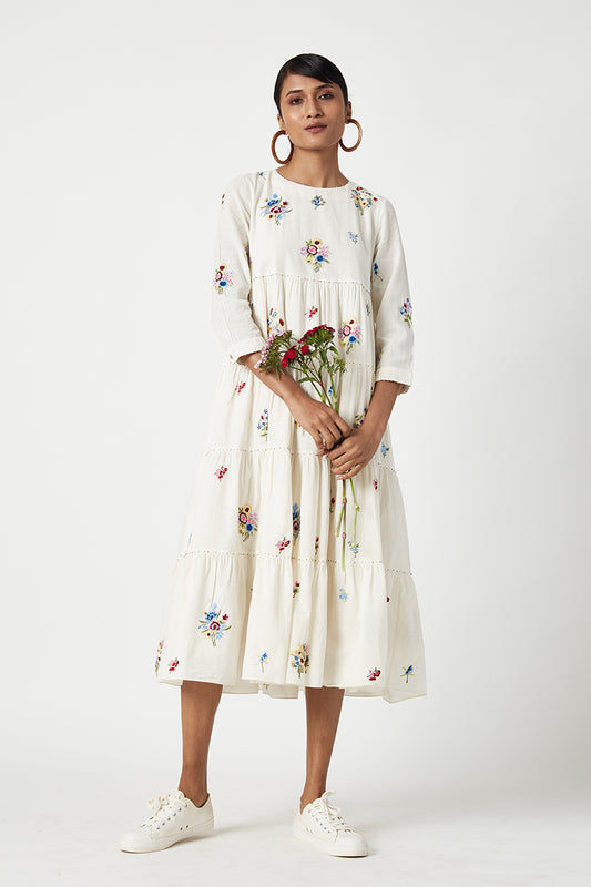 LONGWOOD EMBROIDERED DRESS