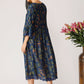 Braun Printed Dress